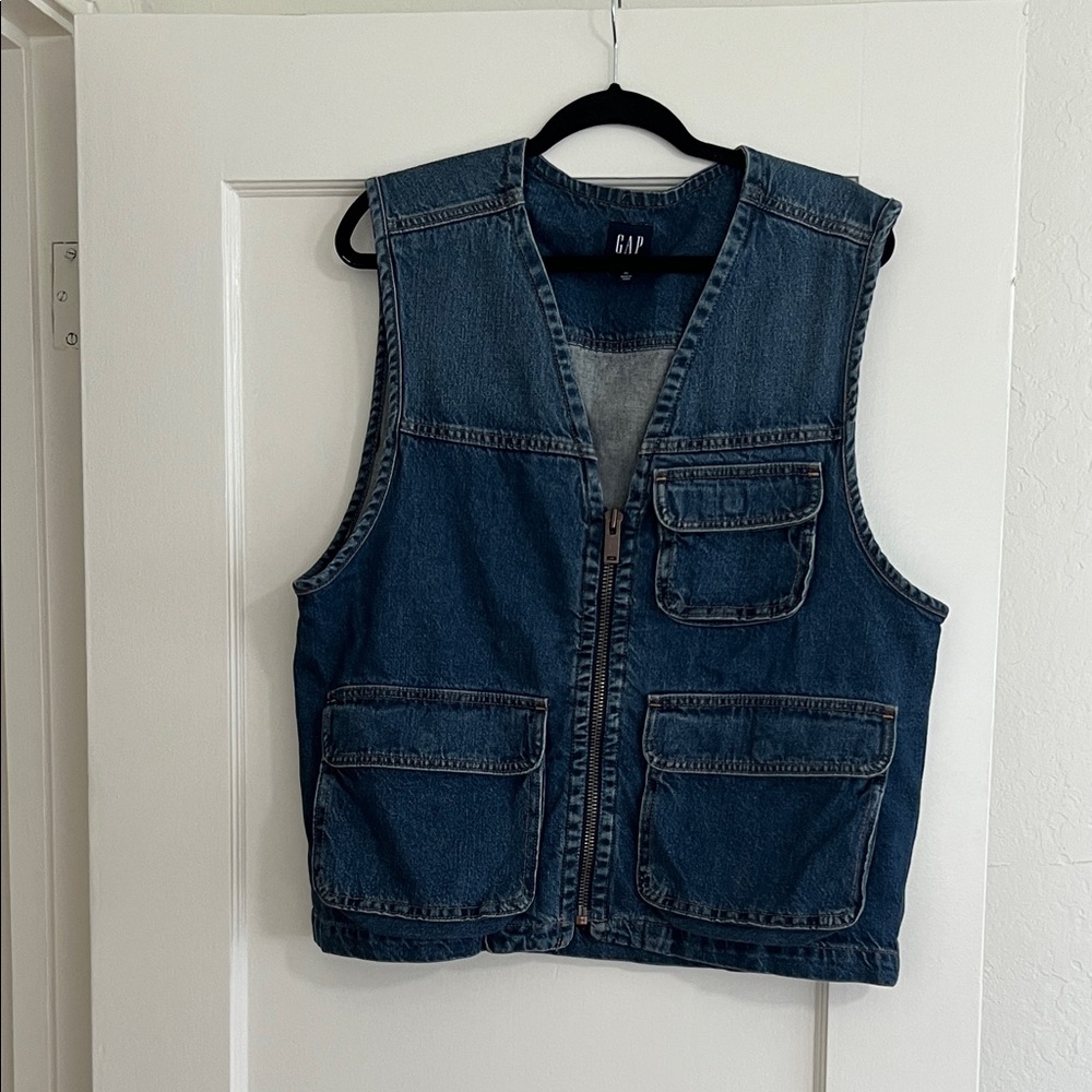 GAP Blue Denim Vest